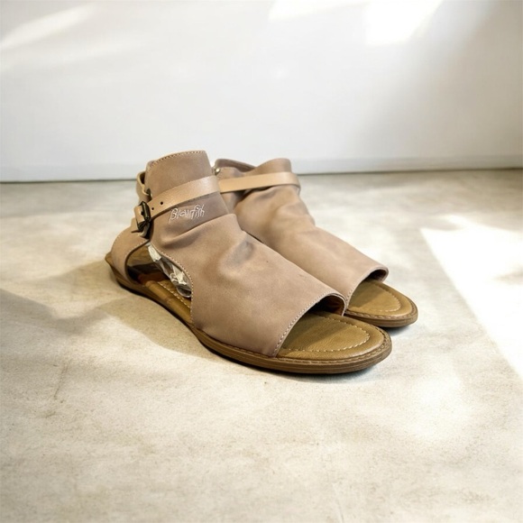 Blowfish Shoes - Blowfish Malibu Women's Balla Sandal Faux Suede Nude Blush 9.5 Slouch Zip